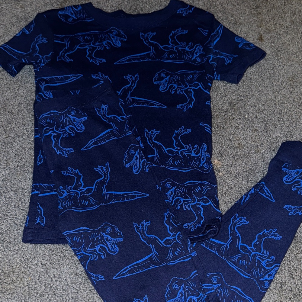 Carter's Navy Dinosaur Pajama Set